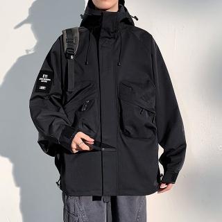 【巴黎精品】現貨+預購 衝鋒衣防風外套(工裝日系連帽戶外男女夾克6色a1gw49)