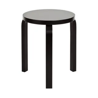 【北歐櫥窗】Artek Stool 60 三腳圓凳(全黑)