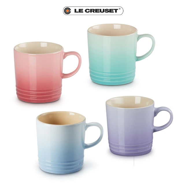 【Le Creuset】布列塔尼圓舞曲系列英式馬克杯組350ml(4入)