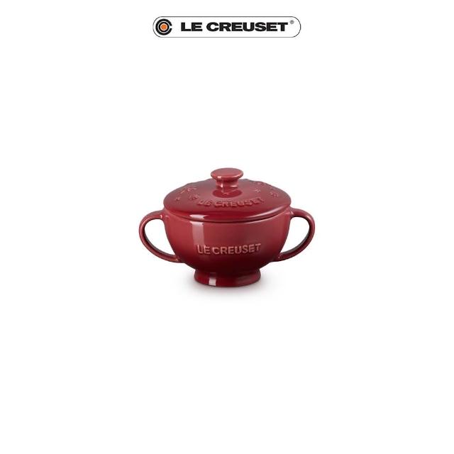 【Le Creuset】星塵之光瓷器雙耳湯碗200ml(樹莓)