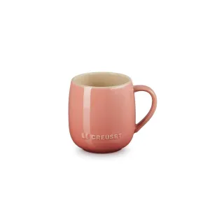 【Le Creuset】瓷器蛋蛋馬克杯380ml(鮭魚粉)