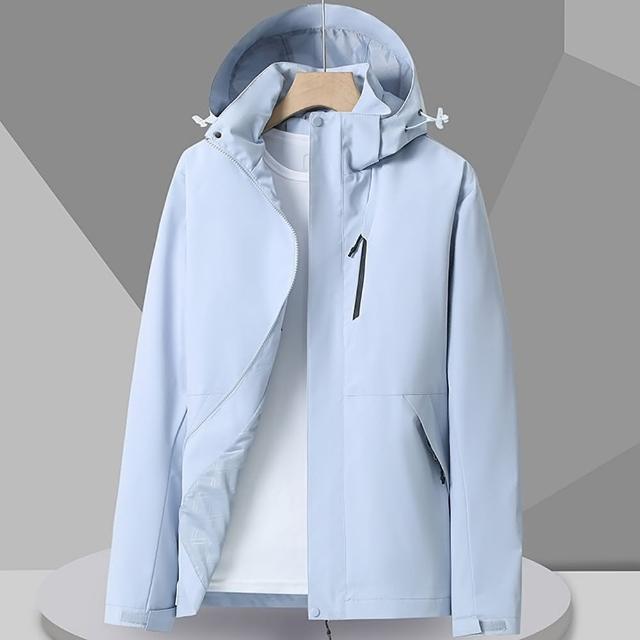 【巴黎精品】現貨+預購 衝鋒衣防風外套(休閒港風寬鬆連帽男女夾克5色a1gw36)