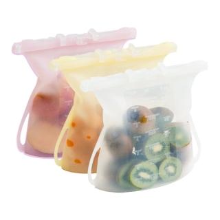 【仁舟淨塑】捲收矽密保鮮袋 大容量1500ml3入(售完不補/食物袋/密封袋/收納袋)