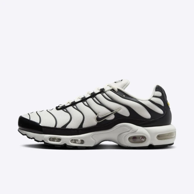 NIKE 耐吉 Air Max Plus ESS+ 男 休閒鞋 運動 復古 慢跑 反光 緩震 白黑(FV6264-001)