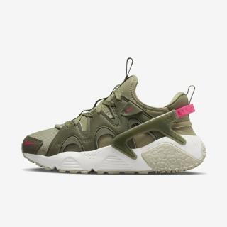 【NIKE 耐吉】Wmns Air Huarache Craft 女 休閒鞋 武士鞋 襪套式 軍綠(DQ8031-200)