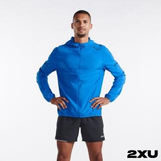 【2XU】男 Aero運動外套(星雲藍/反光黑)