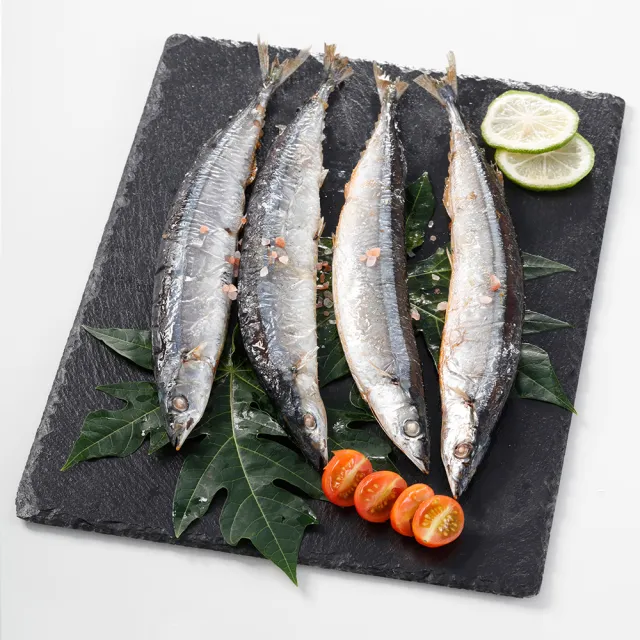 【華得水產】台灣野生秋刀魚8包組(280g 約3-4尾/包)