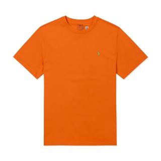 【RALPH LAUREN】RL POLO 經典刺繡小馬素面短袖T恤-青年款-橘色 上衣(青年款/平輸品/短T)