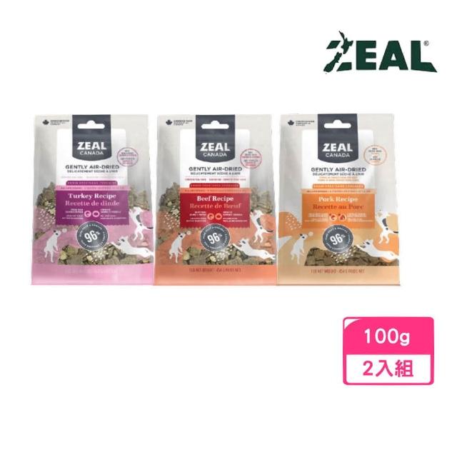 【ZEAL 真致】96%風乾主食糧佐凍乾 100g*2入組（全齡犬）(狗糧、狗飼料、犬糧)