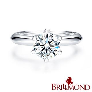 【BRILLMOND JEWELRY】GIA 30分 天然鑽石 D/IF 3EX 無螢光 PT950鉑金 經典六爪鑲鑽戒(最完美的鑽石規格)