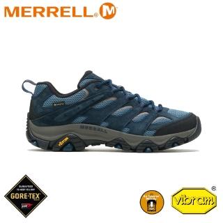 【MERRELL】男 MOAB 3 GORE-TEX防水登山鞋《深海藍》 ML135533/越野鞋/戶外鞋/健行鞋(悠遊山水+)