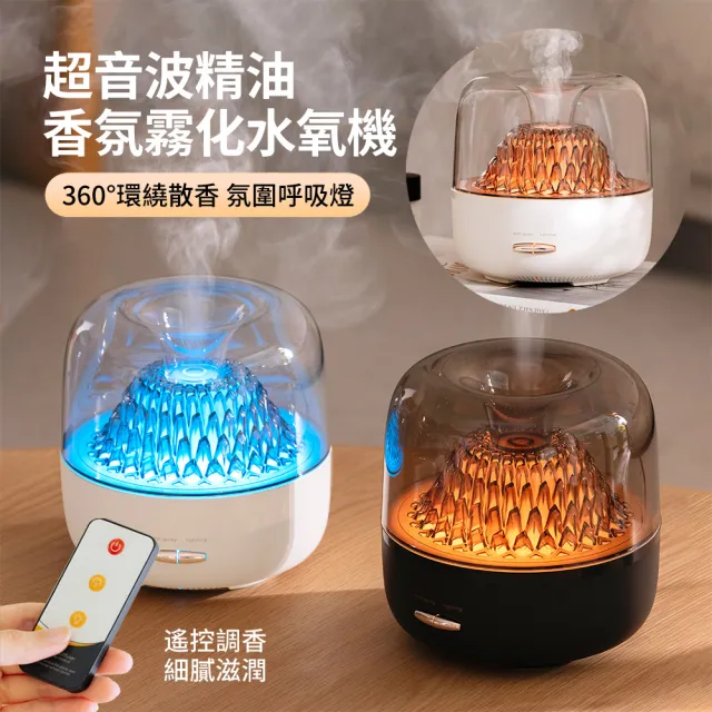 【ANTIAN】超音波精油香氛霧化加濕水氧機 七彩氛圍燈霧化擴香補水噴霧機 空氣清淨機