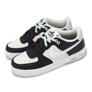 【NIKE 耐吉】休閒鞋 Air Force 1 LV8 1 GS 大童 女鞋 米白 黑 AF1 經典(FB9035-002)