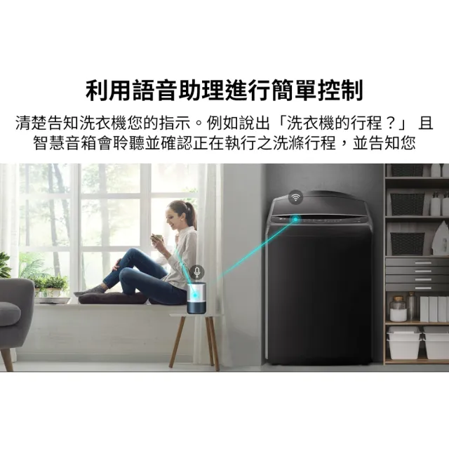 【LG 樂金】18公斤◆AI DD™智慧直驅變頻洗衣機 ◆極光黑(WT-VD18HB)