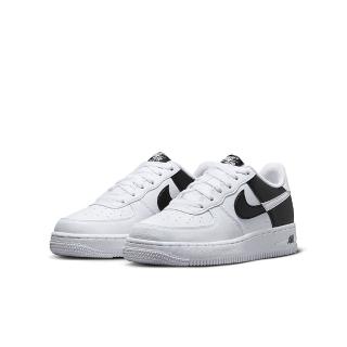 【NIKE 耐吉】休閒鞋 女鞋 大童 運動鞋 AF1 AIR FORCE 1 NN GS 黑白 HF9096-100