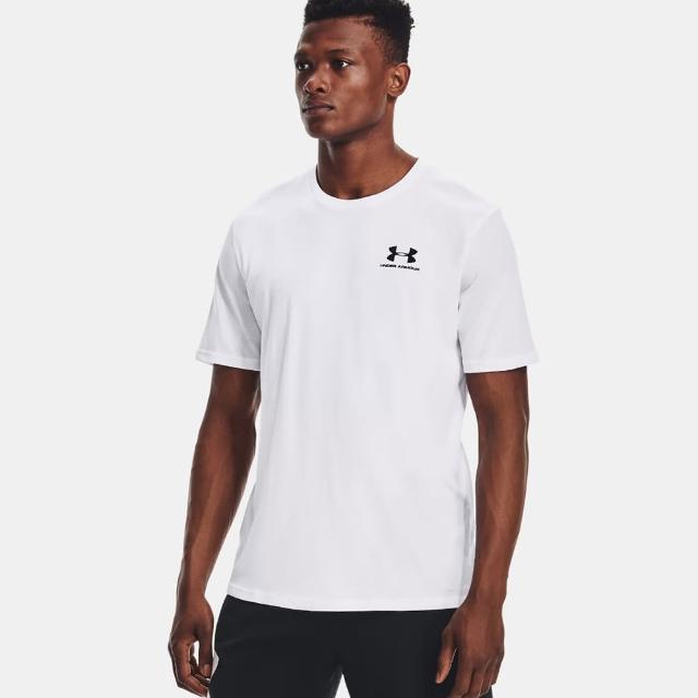 【UNDER ARMOUR】短袖上衣 男款 運動 SPORTSTYLE 白 1326799-100