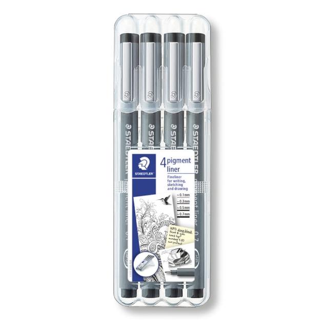 STAEDTLER 施德樓 防乾耐水性代針筆4支組 MS308