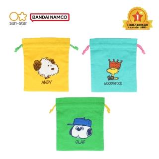 【sun-star】PEANUTS 史努比 W&B 束口袋(3款可選/日本進口/史努比/束口包/禮物袋)