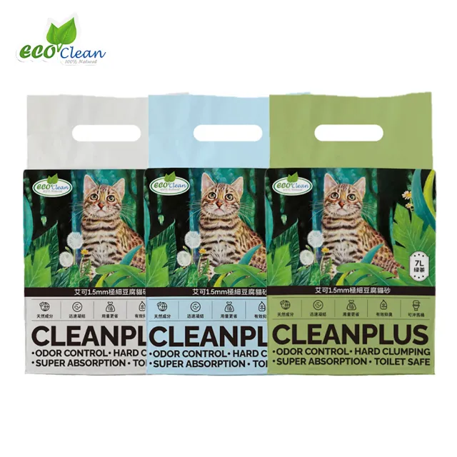 【ECO 艾可】1.5mm極細+仿礦型豆腐貓砂-超強組合4入組(環保貓砂)
