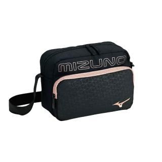 【MIZUNO 美津濃】側揹包 斜揹包 小包 運動包 黑 33TSB00265