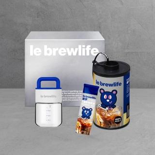 【le brewlife 樂步】超濃縮義式濃膠卷底片咖啡＋玻璃特調隨行杯禮盒(預購商品)