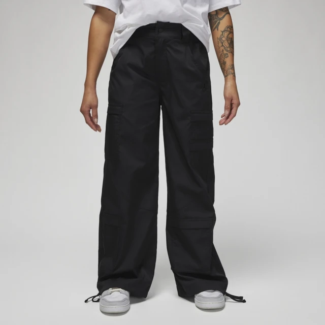 NIKE 耐吉 長褲 工裝褲 寬褲 拖地褲 女 AS W J CHICAGO PANT LTWT 黑色(DZ3350010)