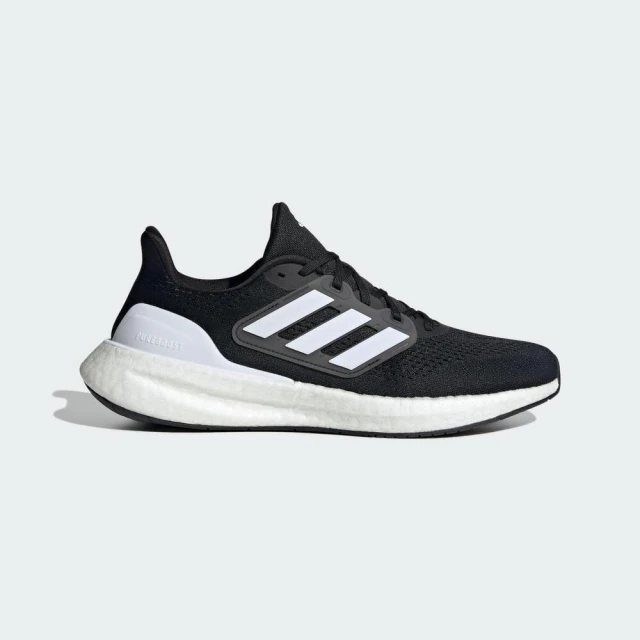 adidas 愛迪達 Pureboost 23 男女 慢跑鞋 運動 路跑 寬楦 休閒 緩震 耐磨 舒適 黑白(IF4839)