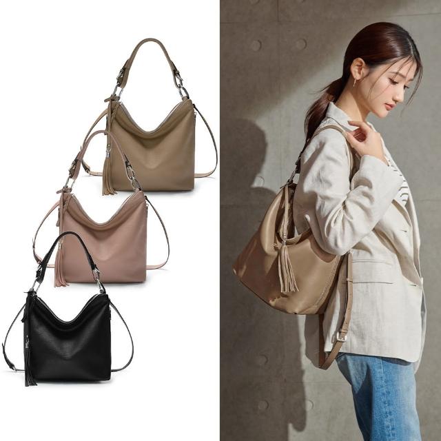 【2R 手工真皮】多色任選_Hangdown頭層牛皮墬感兩用斜背包(肩背包 斜背包 多色任選)