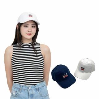 【LEVIS】貼布logo 青年版 雙色 鴨舌帽 品牌 頭圍偏小 Levis 帽子 素色 可調整 平輸品(鴨舌帽8432CU3)