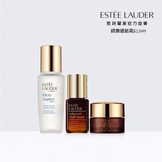 【Estee Lauder 雅詩蘭黛】奇蹟修護亮顏旅行組(小棕瓶7ml+原生露15ml+亮眼霜5ml)