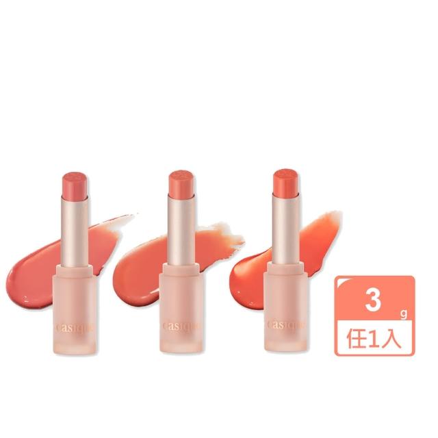 【Dasique】水潤亮澤潤唇膏3g任選1入(01-Cream Sand/02-Nude Pumpkin/03-Peaches)