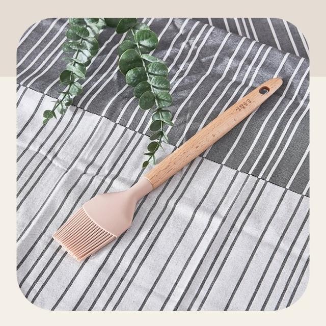 【Woody Pink】韓國 木柄矽膠廚具(醬料刷)