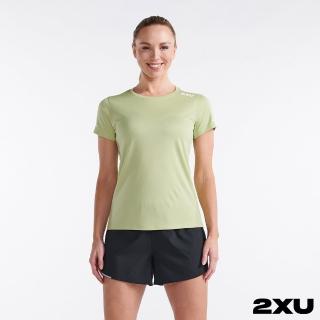 【2XU】女 Aero運動短袖上衣(薄荷綠/反光白)