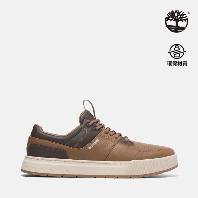 【Timberland 官方旗艦】男款鐵鏽色皮革低筒休閒鞋(A69HHEM6)