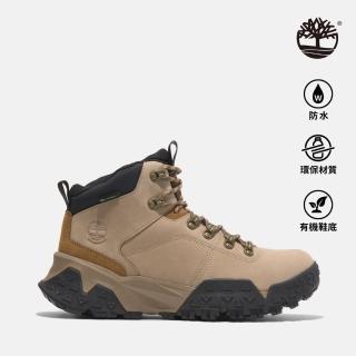 【Timberland 官方旗艦】男款米色Motion Scramble防水中筒健行鞋(A6CENEN3)