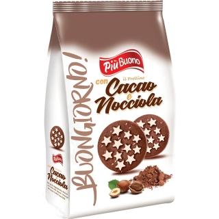 即期品【即期品PIU BUONO】可可榛果餅300G(餅乾 義大利 牛奶 咖啡)