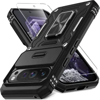 【ACE_CASE】Google Pixel 9 / Pixel 9 Pro  客將推窗護鏡指環支架吸磁手機殼保護殼(指環支架)