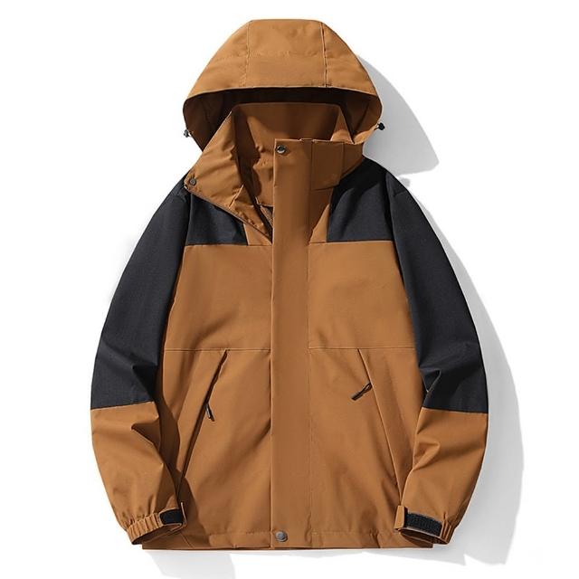 【巴黎精品】現貨+預購 衝鋒衣防風外套(防雨防刮撞色連帽男女夾克8色a1gw26)