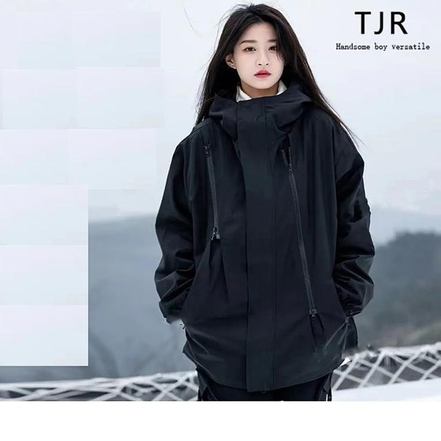 【巴黎精品】現貨+預購 衝鋒衣防風外套(防水機能工裝連帽男女夾克5色a1gw10)