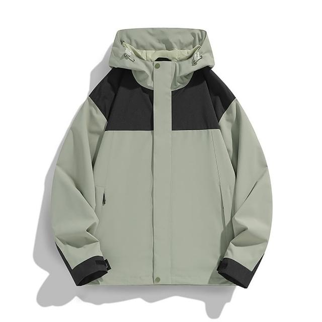 【巴黎精品】現貨+預購 衝鋒衣防風外套(連帽防水拼色休閒男女夾克9色a1gw19)