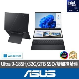 【ASUS 華碩】特仕版 14吋輕薄AI筆電(ZenBook Duo UX8406MA/Ultra 9-185H/32G/改裝2TB SSD/Win11/EVO/OLED)