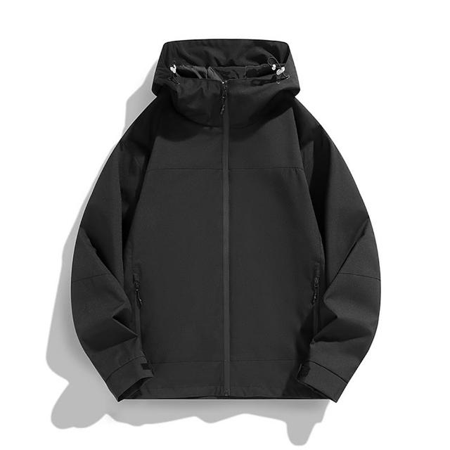 【巴黎精品】現貨+預購 衝鋒衣防風外套(機能連帽拼色戶外男女夾克9色a1gw21)