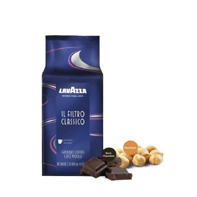 即期品【LAVAZZA】美式經典咖啡粉x3包組(226.8g/包)