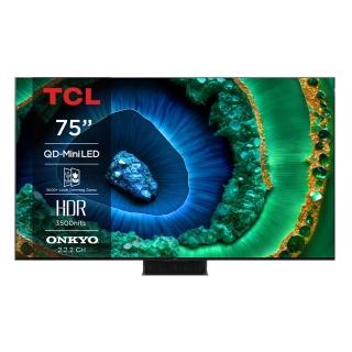 【TCL】75型 4K QD Mini LED 144HZ Google TV 量子智能連網液晶顯示器-基本安裝(75C855)