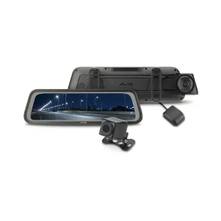 【MIO】含到府安裝 MiVue R750D 雙鏡星光級 全屏觸控式電子後視鏡(送-32G卡+獨家贈-後鏡頭支架)