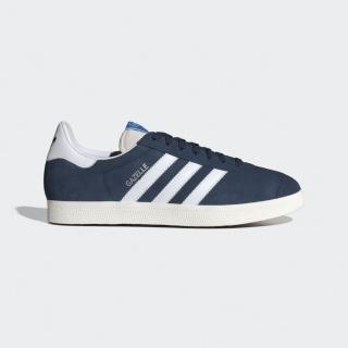 【adidas 愛迪達】Gazelle 男 休閒鞋 運動 經典 復古 麂皮 三葉草 舒適 深藍 白(IG6212)