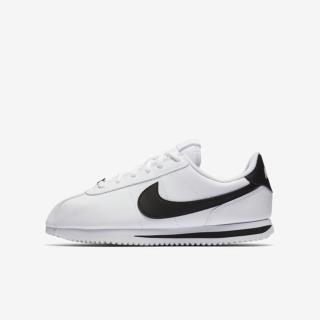 【NIKE 耐吉】Cortez Basic Sl gs 大童鞋 運動 休閒 基本 慢跑 白 黑(904764-102)