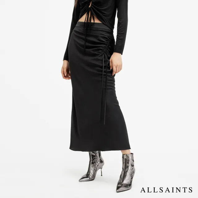 【ALLSAINTS】ALEXIA 抽繩長裙 W051RB(修身版型)