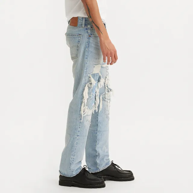 【LEVIS】男款 501 Original中腰直筒丹寧牛仔褲 / 破壞加工 熱賣單品 00501-3599