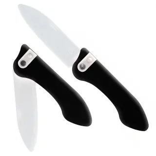 【九垚】精密陶瓷摺疊隨身水果刀2014年台灣金選獎(露營野餐出國隨身帶專利一體成型不斷裂不缺口切水不變色)